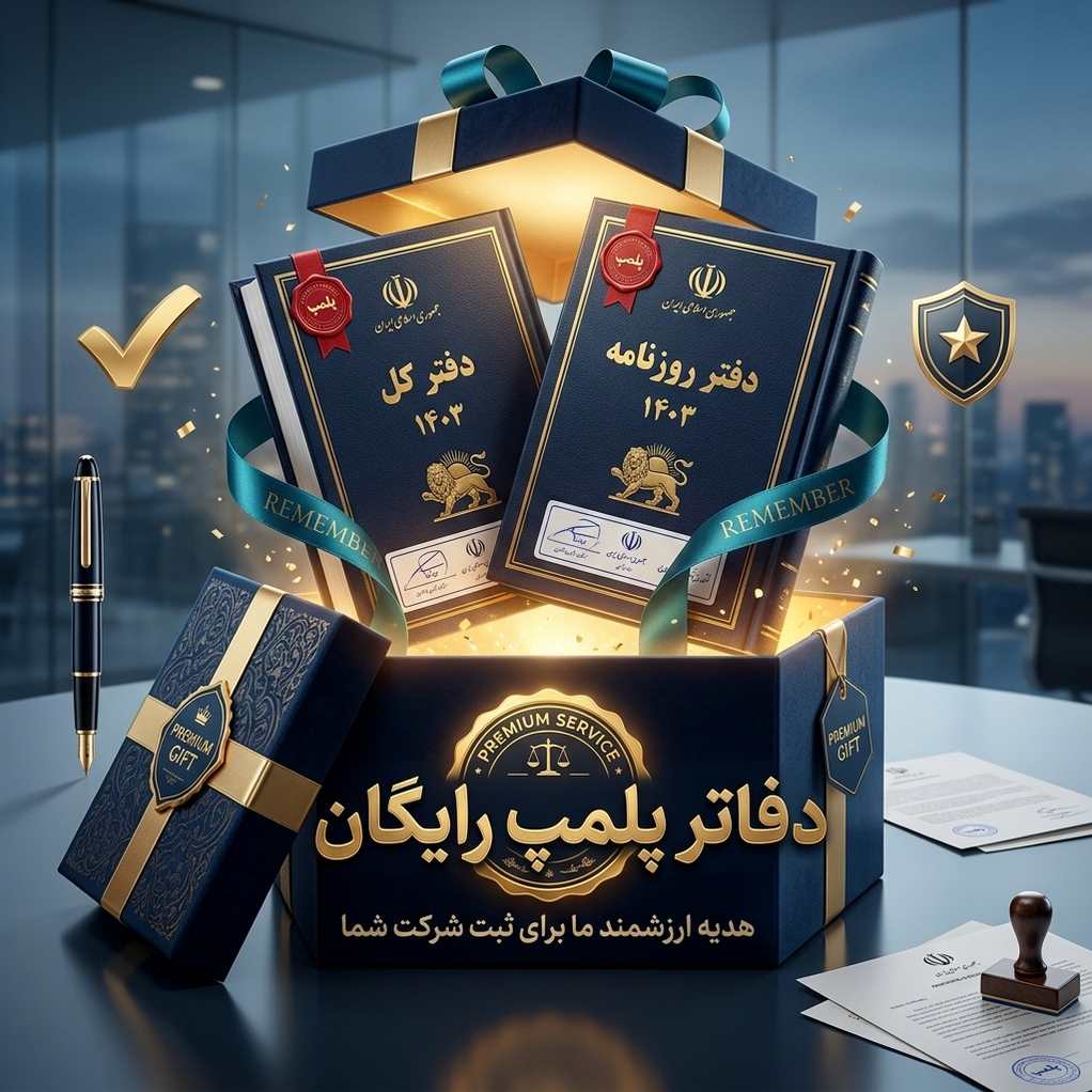 دفاتر پلمپ رایگان بعد از ثبت شرکت در ج