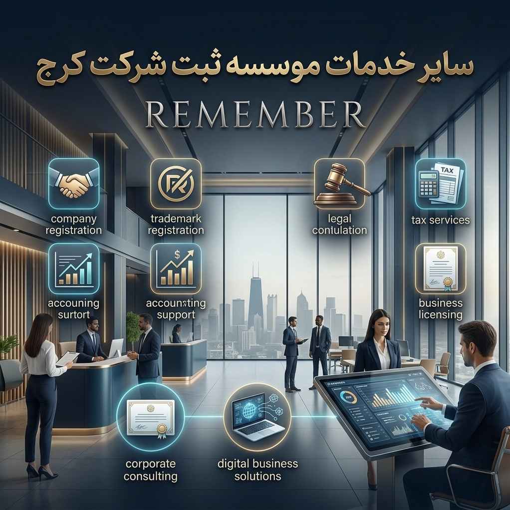 سایر خدمات موسسه ثبت شرکت در کرج